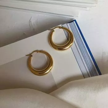 Серьги-кольца из стерлингового серебра 925 пробы для женщин и мужчин, геометрические серьги в стиле панк, оптовая продажа ювелирных изделий