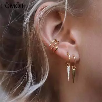 Серьги-кольца из стерлингового серебра 925 пробы для европейских женщин и мужчин, маленькие круглые серьги с фианитами, ювелирные подарки