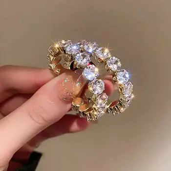 Серьги-кольца из стерлингового серебра 925 пробы с кубическим цирконием для женщин, металлические серьги золотого цвета, современные модные женские украшения, популярные