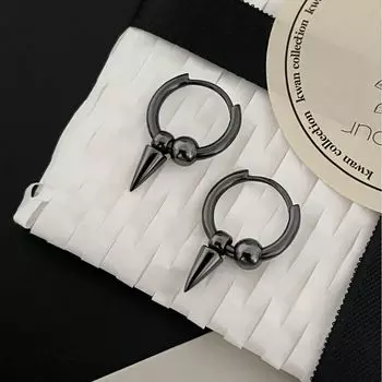 Серьги-кольца из стерлингового серебра 925 пробы женские нейтральные ветровой премиум-класса Sense Personality Awl Earbone Stud Trend Cool Fashion Ear Buckle 925 silver