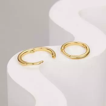 Серьги-кольца из стерлингового серебра S925, женские модные, легкие, роскошные, простые, с отверстиями для ушей, открытые, круглые 925 Silver