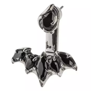 Серьги-кольца Lucifer Ear Jacket Серебряные аксессуары Брендовые ювелирные изделия Серебряные серьги Серьги-подвески 925 [Artemis Classic] ac-ace0147 Мужские Женские
