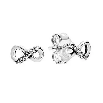 Серьги-кольца Pandora Moments Charm 299532C00 для женщин серебряный