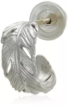 Серьги-кольца Progresso Silver Feather 01EA0461SV [Lion Heart]