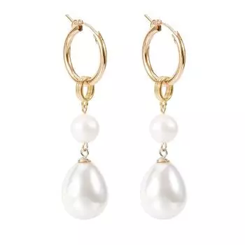 Серьги-кольца с наполнением 14 каратного золота, висячие простые базовые ювелирные изделия ручной работы в виде слезоточивых капель, подарок