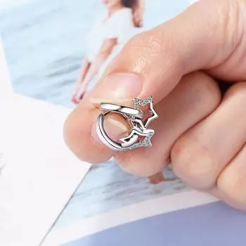 Серьги-кольца с подвеской в виде полой звезды из стерлингового серебра 925 пробы для женщин, ювелирные изделия, подарки на вечеринку oorbellen S-E786