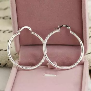 Серьги-кольца с винтовой резьбой для женщин, большой роскошный дизайн, хорошее качество, винтажные свадебные украшения, размер