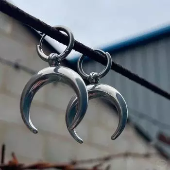 Серьги-кольца в стиле Харадзюку в стиле Харадзюку, винтажные минималистичные металлические серьги C-образной формы для женщин и девочек, модные серьги в стиле панк-рок, ювелирные изделия