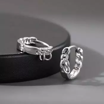 Серьги-кольца в стиле хип-хоп-панк для мужчин и женщин, полые геометрические круглые модные серьги, аксессуары для пирсинга, кольца серебряный