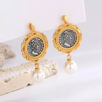 Серьги Коллекция High Sense Fashion Commuter Простые геометрические серьги Порт Изысканные бриллиантовые геометрические серьги-гвоздики Подвеска