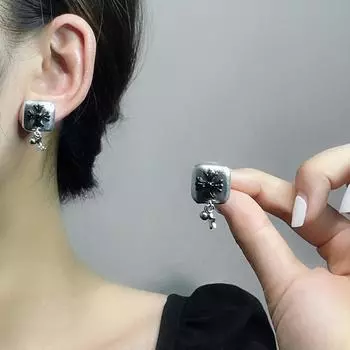 Серьги-крестики с кисточками в стиле ретро и звездами и луной для женской модной одежды с усовершенствованными персонализированными серьгами