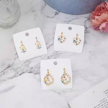 Серьги-кролики Алиса из серебра 925 пробы — милые, свежие, в мультяшном стиле для студентов и женщин