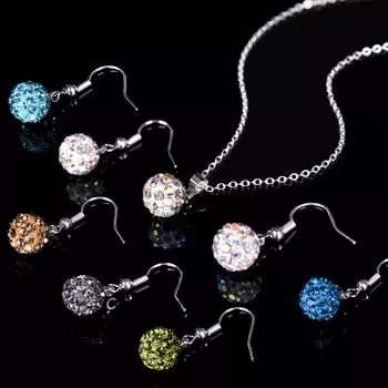 Серьги-крючки, банкетные серьги-подвески со стразами, вечерние комплект ювелирных украшений для девочек-красоток one size чёрный