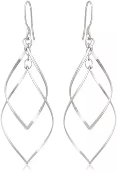 Серьги-крючки BLOOM K14 с платиновым покрытием и золотым наполнителем [BLOOM] 0202-1714-0016-0000