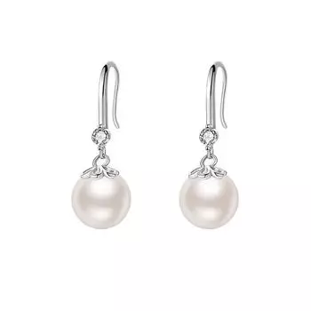 Серьги-крючки для ушей в стиле ретро французского жемчуга Элегантные серьги-гвоздики Темпераментные ушные отверстия