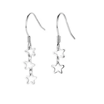 Серьги-крючки Hollow Star Asymmetric Temperament, маленькие, свежие серьги Super Fairy