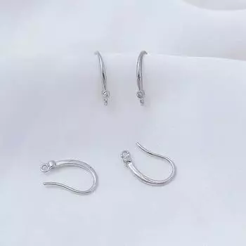 Серьги-крючки из белого золота с микроинкрустацией цирконами, с высокой стойкостью цвета, серьги-пусеты, крючки, ручная работа, DIY украшение, ювелирные изделия, серьги-подвески 5# 15X 10mm 1 pair