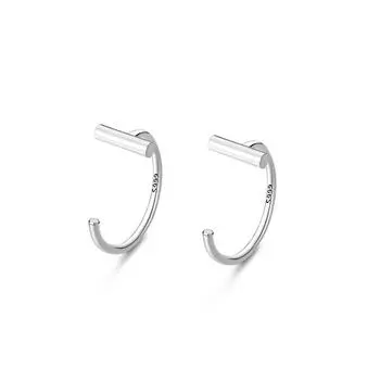 Серьги-крючки в одну линию Простые серьги Темпераментные уши Колонки и ушные отверстия Не снимая украшения для ушей во время сна