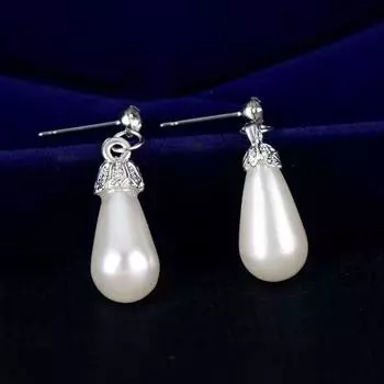 Серьги-крючки, великолепные, цинковый сплав, стразы, ожерелье для девочек, модные украшения, свадебные комплекты украшений белый