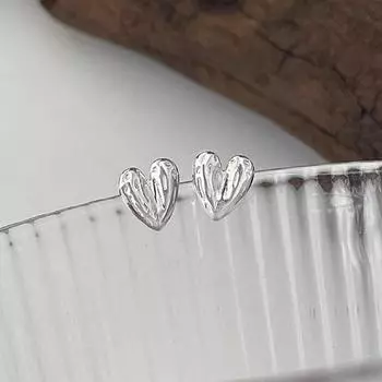 Серьги Lava Love, ожерелье в форме сердца, новые серьги нишевого дизайна высокого класса