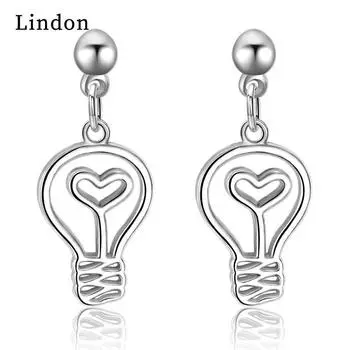 Серьги Lindon из медного сплава, серьги-капли для женщин, подарки на свадьбу серебряный