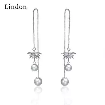 Серьги Lindon из медного сплава, серьги-капли для женщин, подарки на свадьбу