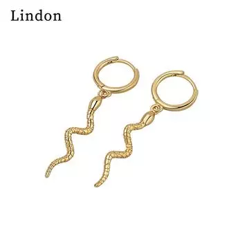 Серьги Lindon из медного сплава, серьги-капли для женщин, подарки на свадьбу серебряный