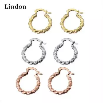 Серьги Lindon из медного сплава, серьги-капли для женщин, подарки на свадьбу серебряный