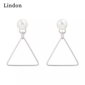 Серьги Lindon из медного сплава, серьги-капли для женщин, подарки на свадьбу серебряный