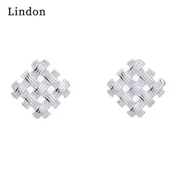 Серьги Lindon из медного сплава, серьги-капли для женщин, подарки на свадьбу серебряный