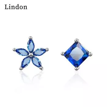 Серьги Lindon, серьги-капли для женщин, подарки на свадьбу синий