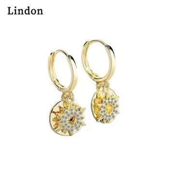 Серьги Lindon, серьги-капли для женщин, подарки на свадьбу золотой