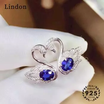 Серьги Lindon, серьги-капли для женщин, подарки на свадьбу синий