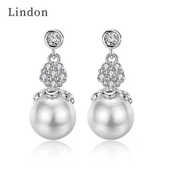 Серьги Lindon, серьги-капли с цирконом, изысканные украшения для женской свадьбы