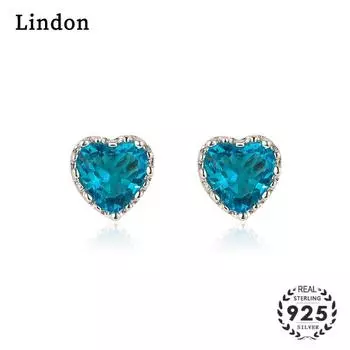 Серьги Lindon Серьги-подвески для женщин Подарки на свадьбу синий