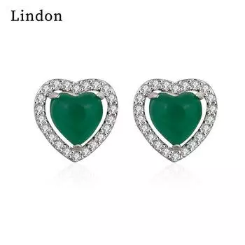 Серьги Lindon Серьги-подвески для женщин Подарки на свадьбу зелёный