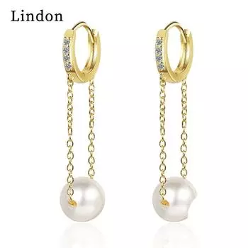 Серьги Lindon Серьги-подвески для женщин Подарки на свадьбу золотой