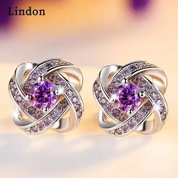 Серьги Lindon Серьги-подвески для женщин Подарки на свадьбу белый