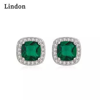 Серьги Lindon Серьги-подвески для женщин Подарки на свадьбу зелёный