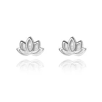 Серьги Lotus Good Things Lotus Lotus для женщин, которые можно не снимать, простой нишевый дизайн, новый стиль