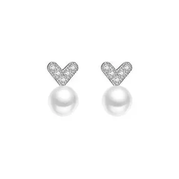 Серьги Love Mother Pearl для Нового года. Новые модные, компактные, простые и персонализированные серьги.