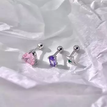 Серьги Love Screw Серьги-гвоздики Niche Premium Sense Oval Quad Star Mini