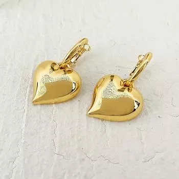 Серьги Love женские индивидуальные легкие роскошные серьги в форме сердца серьги в форме сердца персиковые серьги модные золотой