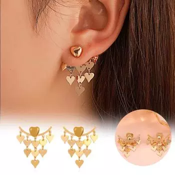 Серьги «Любовь», винтажные серьги, осенние и зимние универсальные серьги, женские ювелирные изделия, подарок