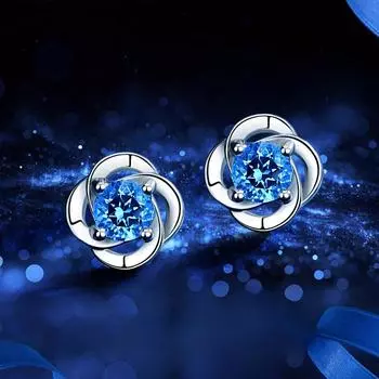 Серьги Lucky Clover, женские украшения для ушей с цирконовым листом и характером