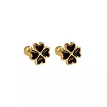 Серьги Lucky Grass, новый стиль, простой и холодный стиль, высококачественный темперамент, индивидуальность, маленькие серьги