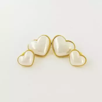 Серьги Mapei Pearl Love, высококачественные, модные, в стиле ретро, в форме сердца, персиковые, серьги-гвоздики, элитная ниша