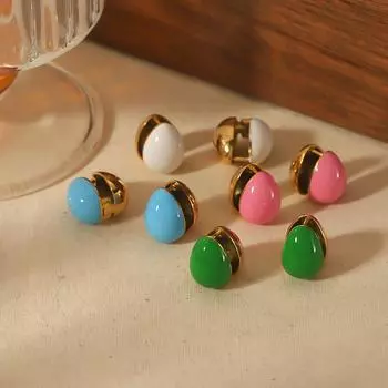 Серьги Meidi Oil Titanium Steel с пряжками для ушей для девочек Niche Premium Stainless Steel Earrings Special Accessories Women