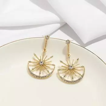 Серьги Mihmily с геометрическими бриллиантами в стиле ретро, модные и элитные.