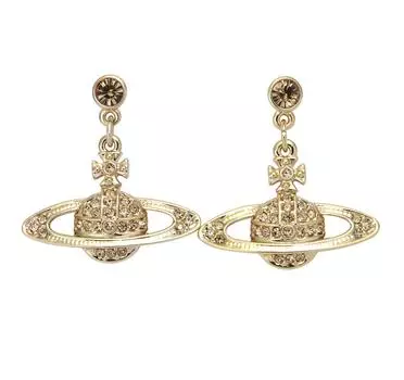 Серьги MINI BAS RELIEF DROP с эксклюзивной коробкой и бумажным пакетом [Vivienne Westwood] 62020025/R121 724536B/2 Женские [предмет]